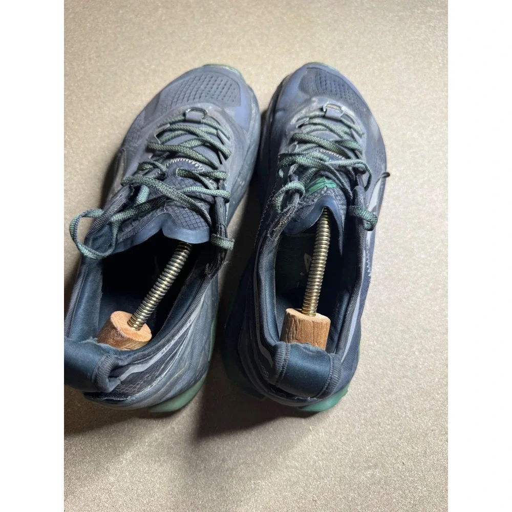 Altra Olympus 5 Mens 10.5 Trail Running Shoes Black Gray Green Vibram AL0A7R6P